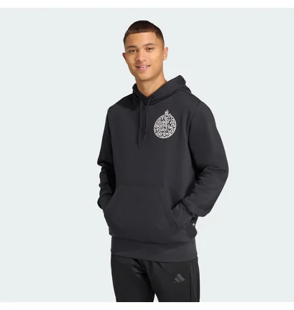 Худі чоловіче Adidas Holiday Metallic Graphic Black JM6432