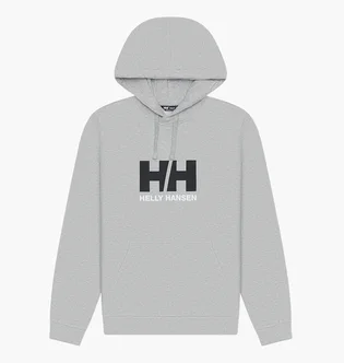 Худи мужское Helly Hansen Hh Logo Grey 54582-949