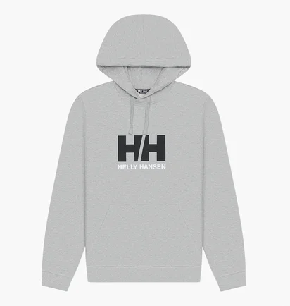 Худи мужское Helly Hansen Hh Logo Grey 54582-949