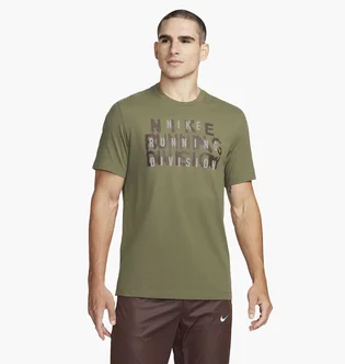 Футболка мужская Nike M Nk Df Tee Run Div Ho23 Green FN0829-222