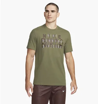 Футболка мужская Nike M Nk Df Tee Run Div Ho23 Green FN0829-222