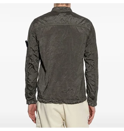 Вітровка чоловіча Stone Island Nylon Metal Shirt Jacket Olive K1S151200005-S0019-V0054