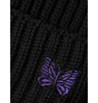 Шапка унісекс Needles Logo-Embroidered Black NS064-D
