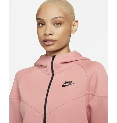 Женская толстовка Nike Sportswear Tech Fleece Windrunner WomenS Full-Zip Hoodie Pink FB8338-618