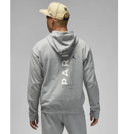 Худи мужское Air Jordan Fleece Hoodie X Psg Grey Dm3096-063