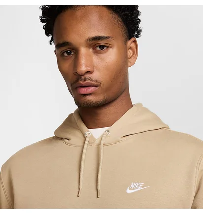 Худі чоловіче Nike M Nk Club Bb Po Beige FN3859-297
