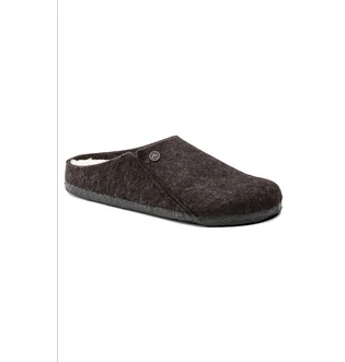 Тапочки женские Birkenstock Zermatt Shearling Wool Felt Slippers Brown 1016571