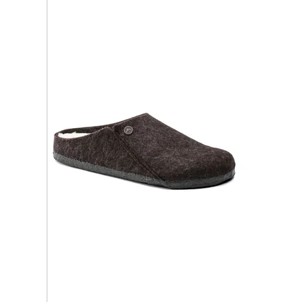 Тапочки жіночі Birkenstock Zermatt Shearling Wool Felt Slippers Brown 1016571