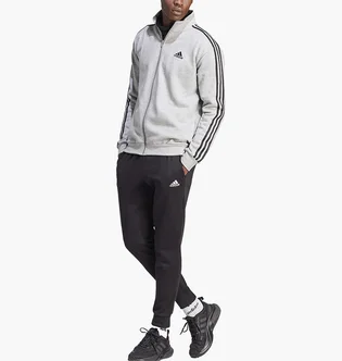 Спортивный костюм мужской Adidas Kit Sportswear M 3S Fl Tt Ts White/Black IA3073