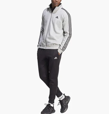 Спортивный костюм мужской Adidas Kit Sportswear M 3S Fl Tt Ts White/Black IA3073