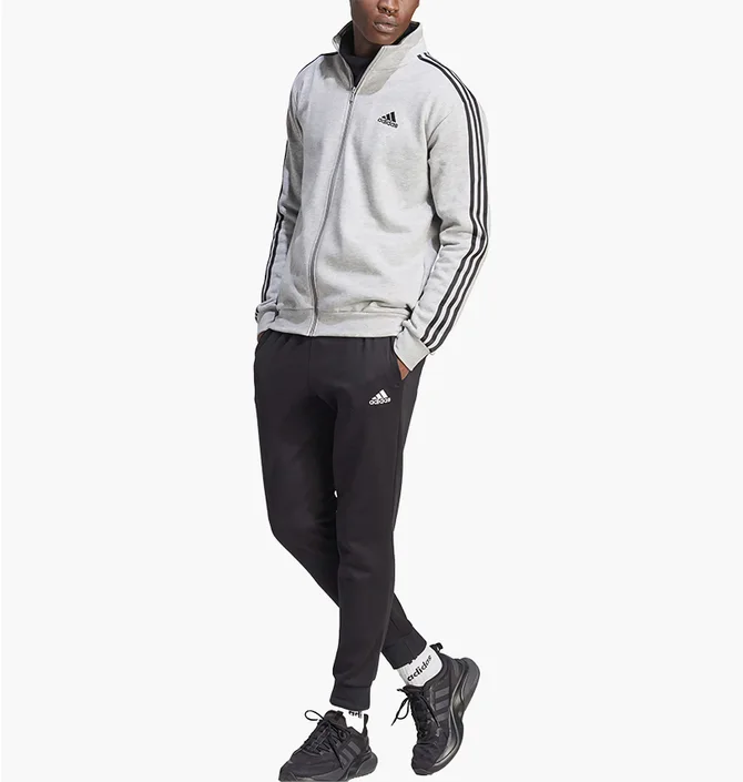 Спортивный костюм мужской Adidas Kit Sportswear M 3S Fl Tt Ts White/Black IA3073