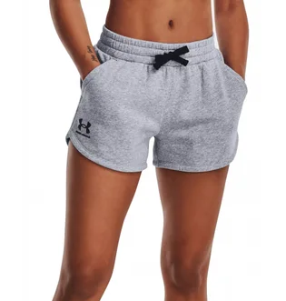 Шорты женские Under Armour Rival Fleece Grey 1376257-035