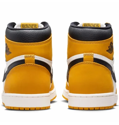 Кроссовки мужские Air Jordan 1 Retro High Og White/Yellow DZ5485-701