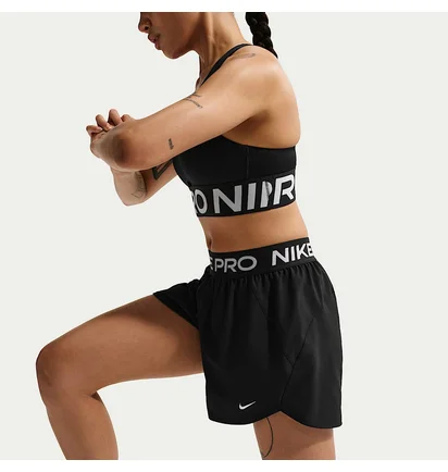 Шорти жіночі Nike Pro WomenS Dri-Fit Mid-Rise Brief-Lined 3 Woven Shorts Black IQ0784-010