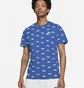Футболка мужская Nike M Nsw Tee Printed Club Lbr Blue DA0514-480