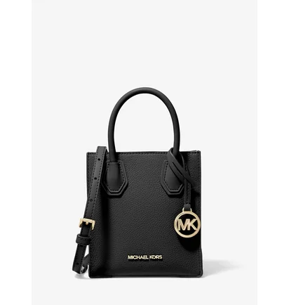Сумка жіноча Michael Kors Mercer Extra-Small Pebbled Leather Crossbody Bag Black 35S1GM9T0L-BLACK-18323
