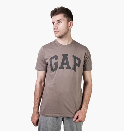 Футболка мужская Gap Everyday Soft Logo T-Shirt Brown 855769201