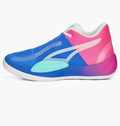 Кроссовки унисекс Puma Rise Nitro Fadeaway Basketball Shoes Blue/Pink 378278-01