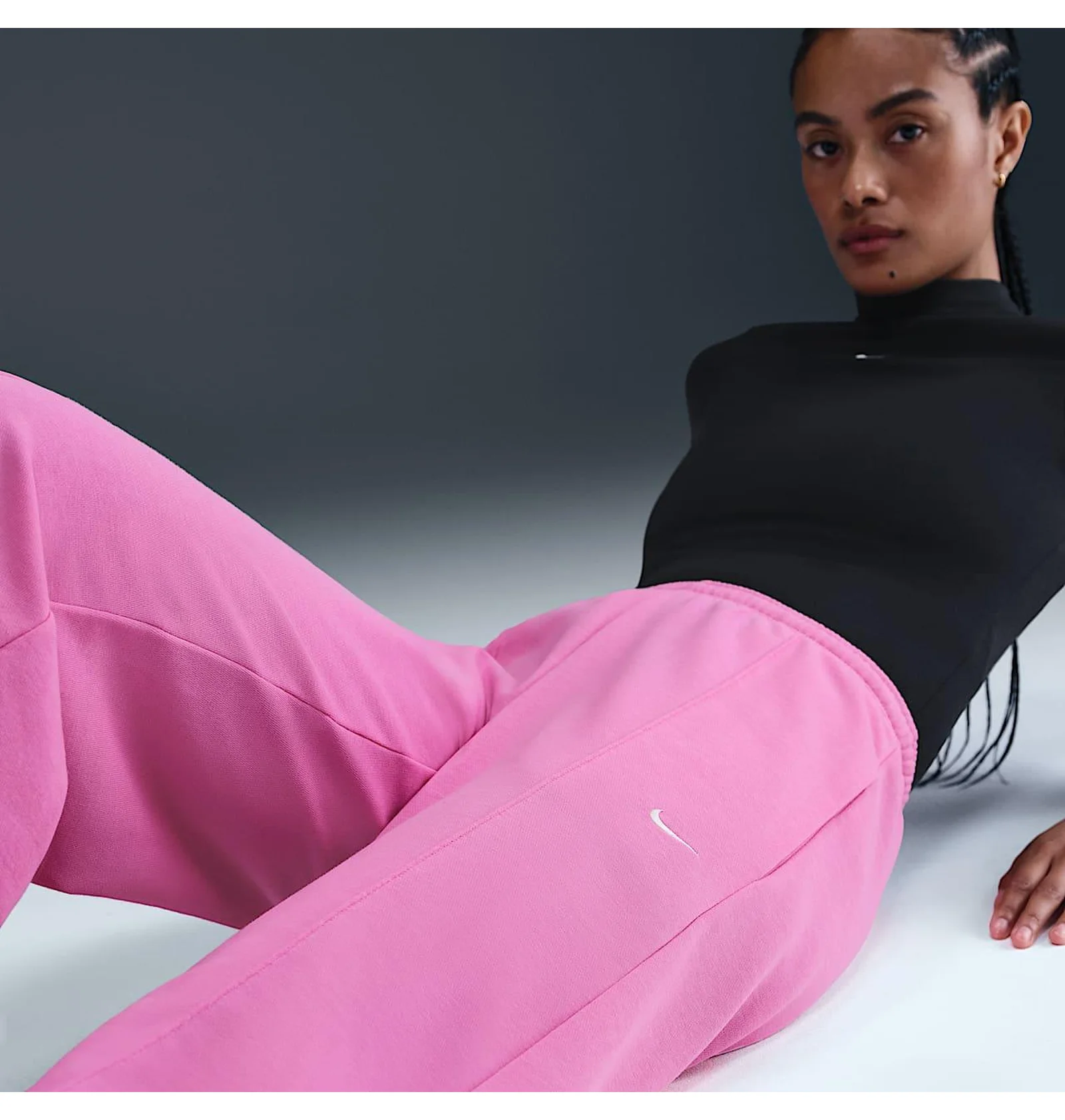ᐉ Штани жіночі Nike Nsw Nk Chll Ft Mr Oh Swtpnt Pink HF6457-675
