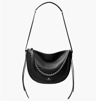 Сумка жіноча Michael Kors Jagger Large Pebbled Leather Messenger Bag Black 30S0S1JM9L-BLACK-8431