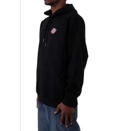 Худі чоловіче Dickies Fleece Embroidered Chest Logo Pullover Hoodie Black Twr20Kbk