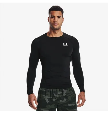 Лонгслів чоловічий Under Armour Heat Gear Compression Ls Black 1361524-001