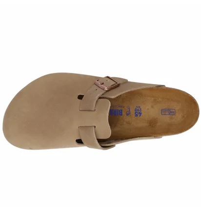 Тапочки мужские BIRKENSTOCK Boston Soft Footbed Oiled Leather Clogs Brown 1018147