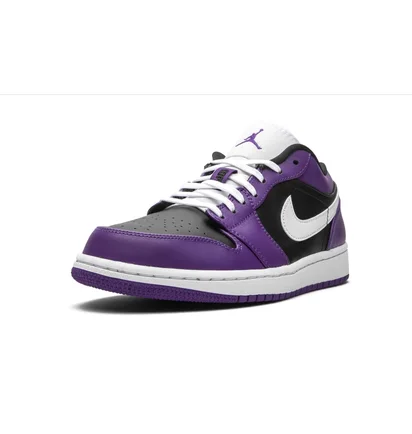 Кросівки чоловічі Air Jordan 1 Low Violet/Black 553558-501