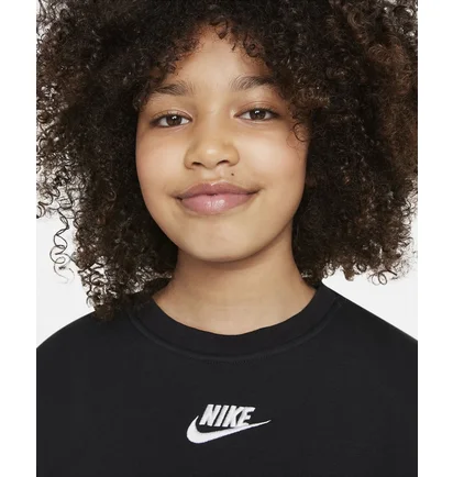 Свитшот детский Nike G NSW CLUB FLC BF CREW LBR Black DD7473-010