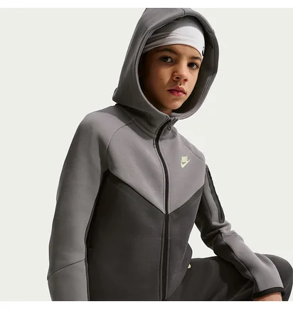 Толстовка детская Nike Sportswear Tech Fleece Grey HV5867-015