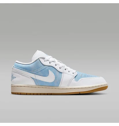 Кроссовки женские Air Jordan 1 Low White/Blue HQ2004-400