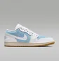 Кроссовки женские Air Jordan 1 Low White/Blue HQ2004-400