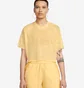 Футболка женская Nike Nsw Air Aop Mesh Crop Top Yellow DV8245-795