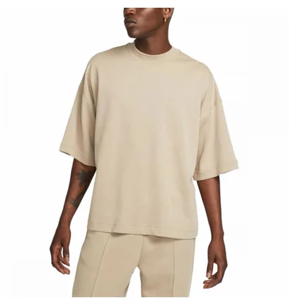 Футболка мужская Nike Tech Fleece Reimagined Oversized Ss Sweatshirt Beige FB8165-247