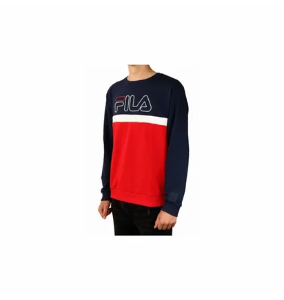 Свитшот мужской Fila Men Laurus Crew Sweat Black/Red 683182R69