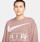 Спортивный костюм женский Nike Nsw Air Oos Flc Crew Bordo FN1897-208__FN1902-208