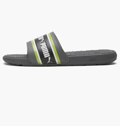 Тапочки мужские Puma Cool Cat Stripe Repeat Slide Sandals Grey 385887-02