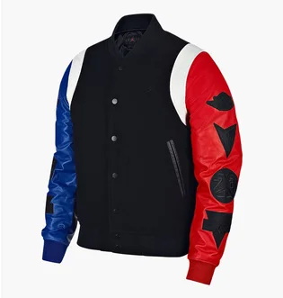 Куртка унисекс Nike Air Jordan Sport Dna Varsity Jacket Black Red Blue At9958-010