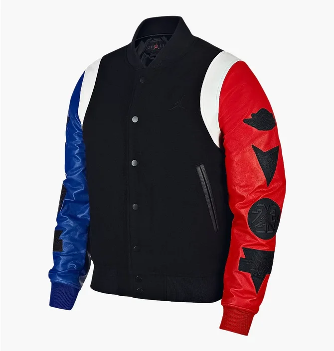Куртка унісекс Nike Air Jordan Sport Dna Varsity Jacket Black Red Blue AT9958-010