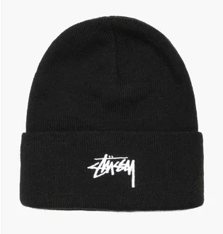 Шапка унисекс Stussy Stock Cuff Beanie Black 1321020-009