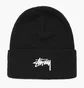 Шапка унисекс Stussy Stock Cuff Beanie Black 1321020-009