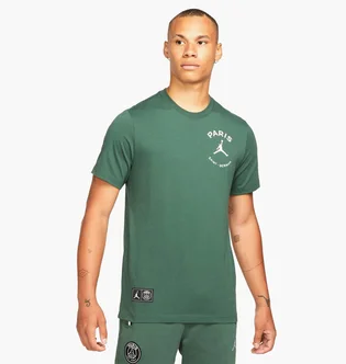 Футболка мужская Air Jordan Psg X Paris Saint-Germain Logo T-Shirt Green DB6514-333