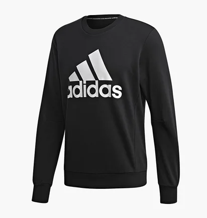 Свитшот мужской Adidas Must Haves Badge Of Sport Crew Black DT9941