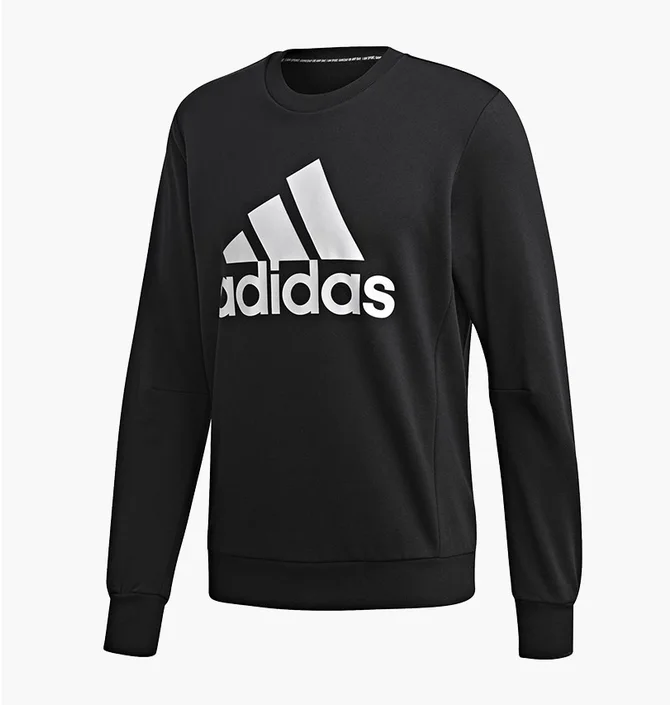 Свитшот мужской Adidas Must Haves Badge Of Sport Crew Black DT9941