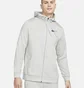 Толстовка чоловіча Nike Dry Men's Dri-FIT Hooded Fitness Full-Zip Grey CZ6376-063