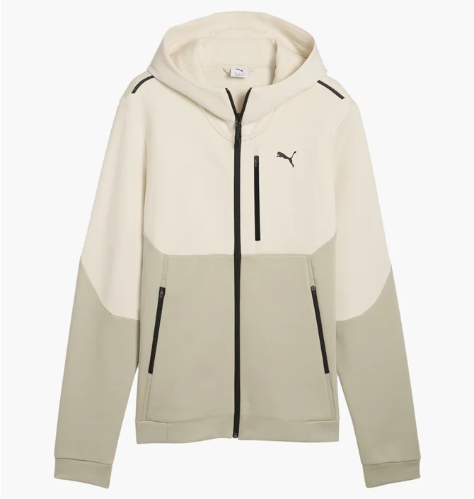 Толстовка чоловіча Puma Tech Full-Zip Beige 634415-87