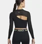 Топ жіночий Nike Pro Long-Sleeve Cropped Top Black FB5683-010