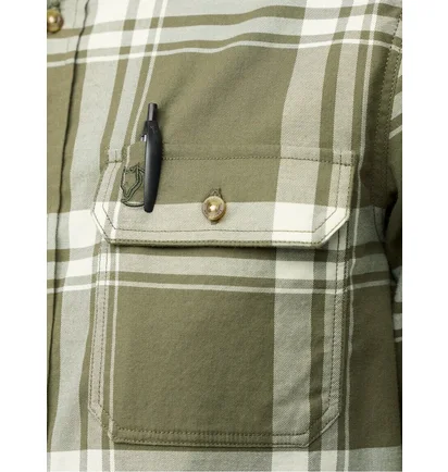 Рубашка мужская Fjallraven Ovik Lite Olive 12600311.625-113