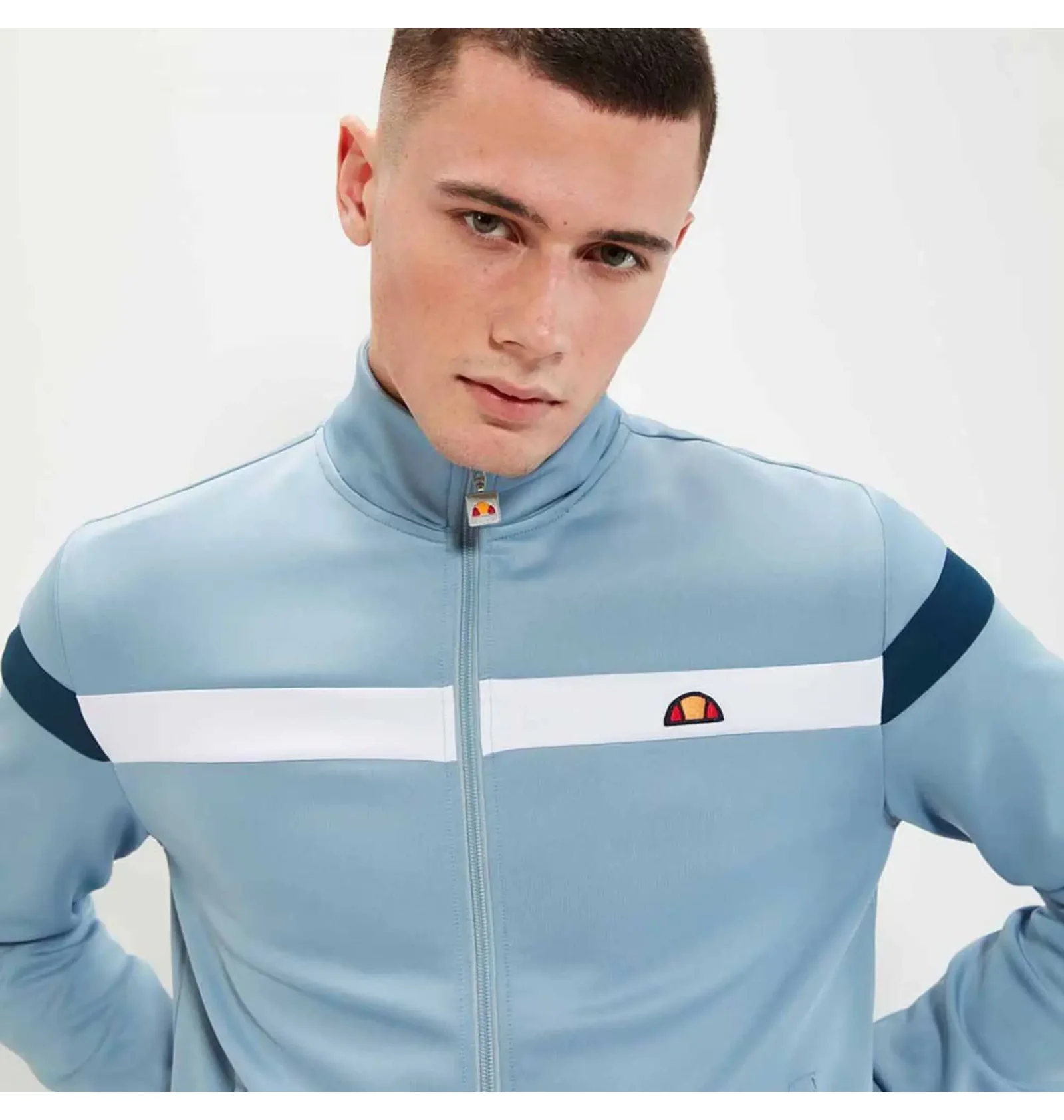 ᐉ Олимпийка мужская Ellesse Spinella Track Top Light Blue