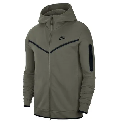 Толстовка чоловіча Nike Sportswear Tech Fleece Olive CU4489-380